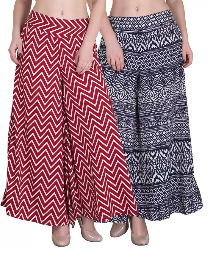 Forest Print Crepe Palazzo