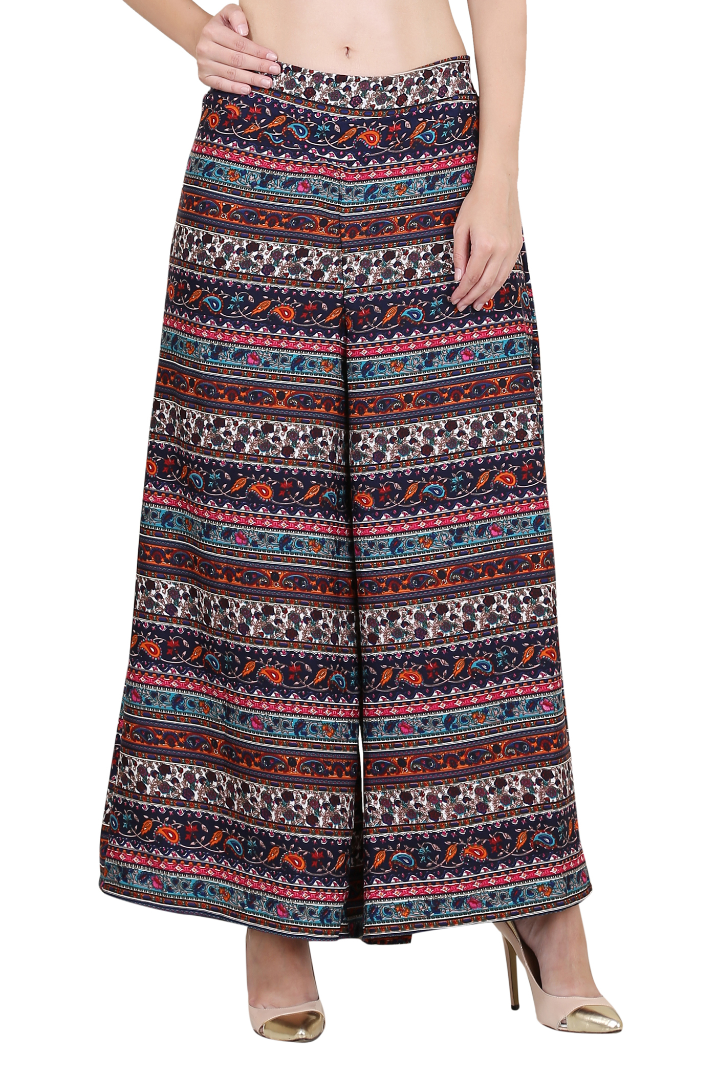 Jaipuri Printed Crepe Palazzo