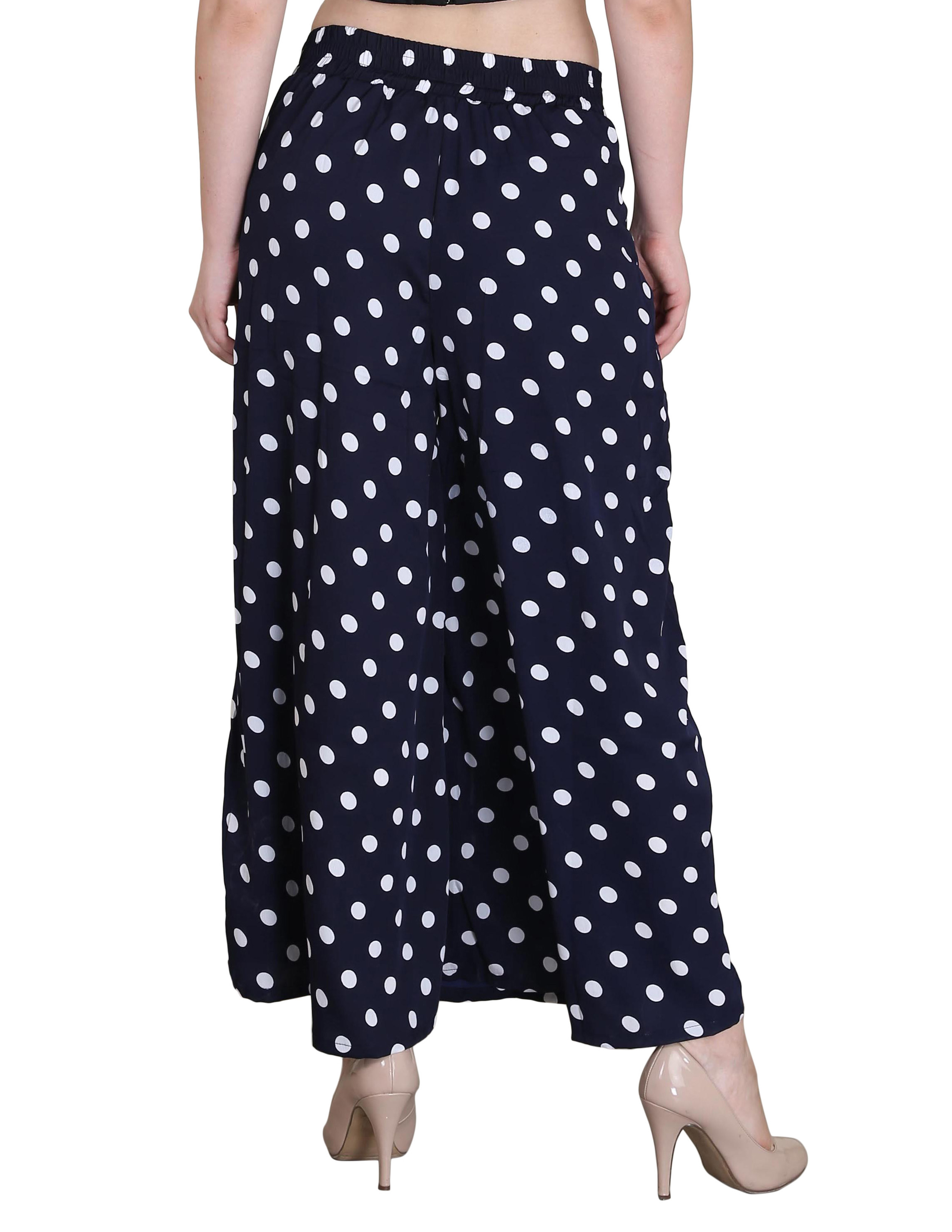 Ladies Polka Dots Crepe Palazzo