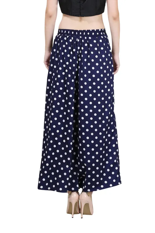 Ladies Polka Dots Crepe Palazzo