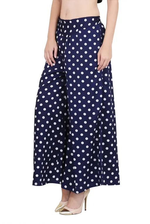 Ladies Polka Dots Crepe Palazzo