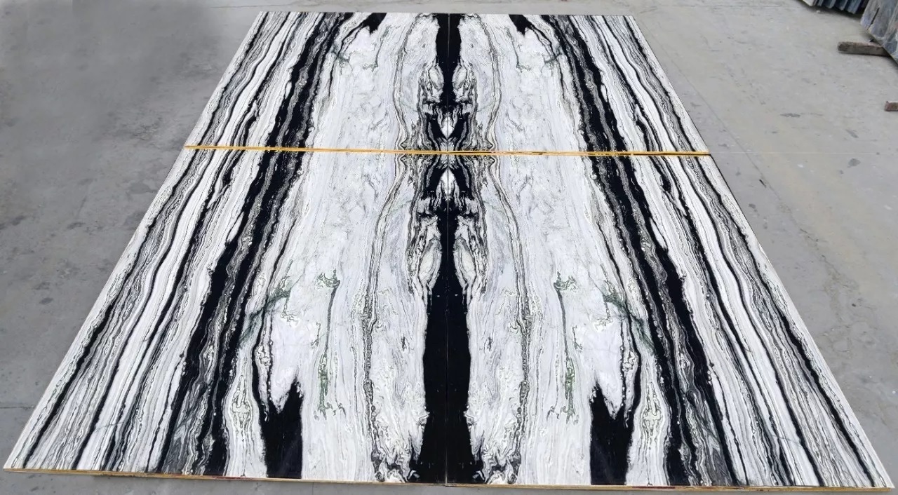 Panda White Marble Polished Slabs - Size: 240 X 120 Cm Up