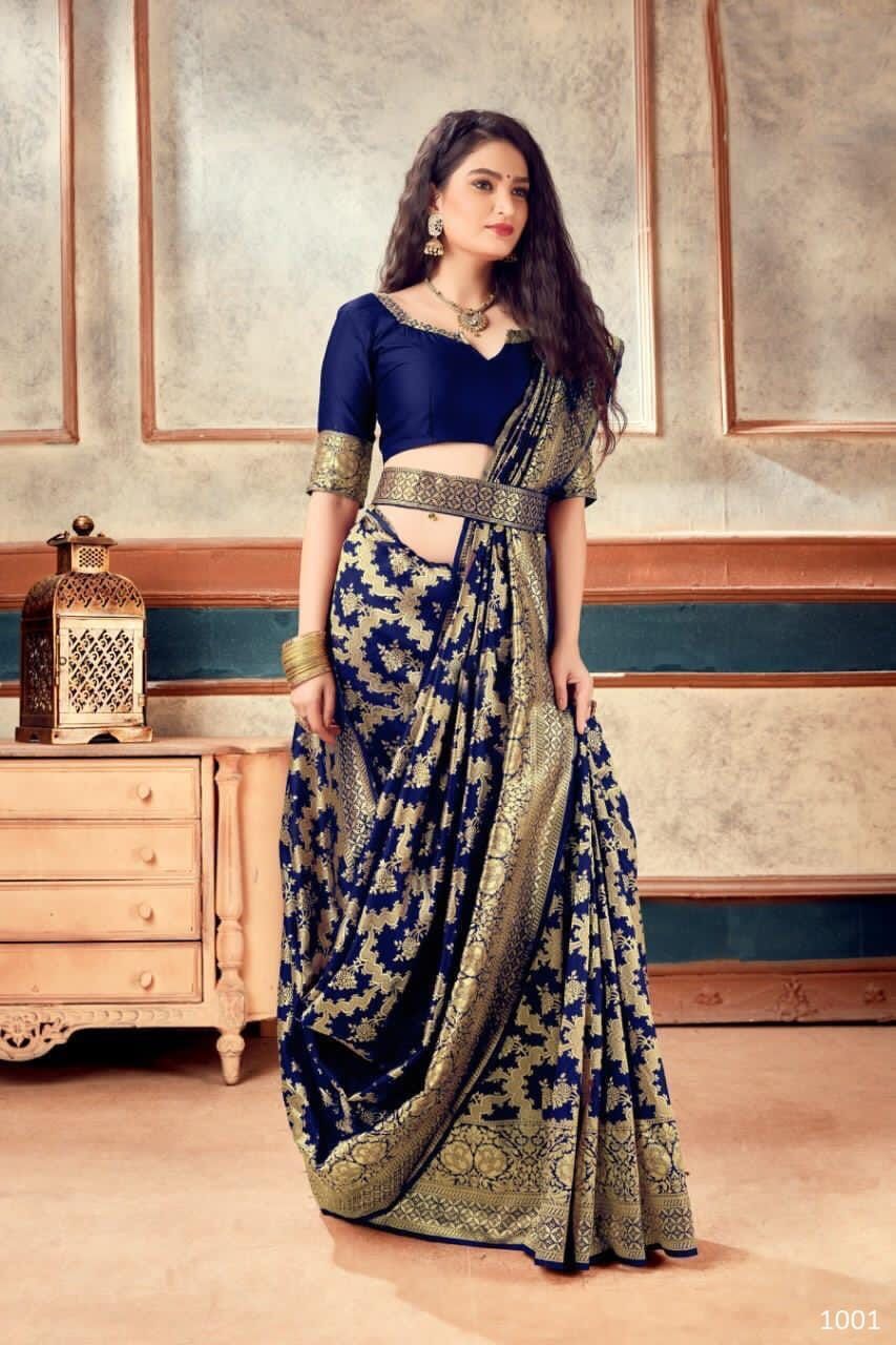 Soft Lichi Silk Saree