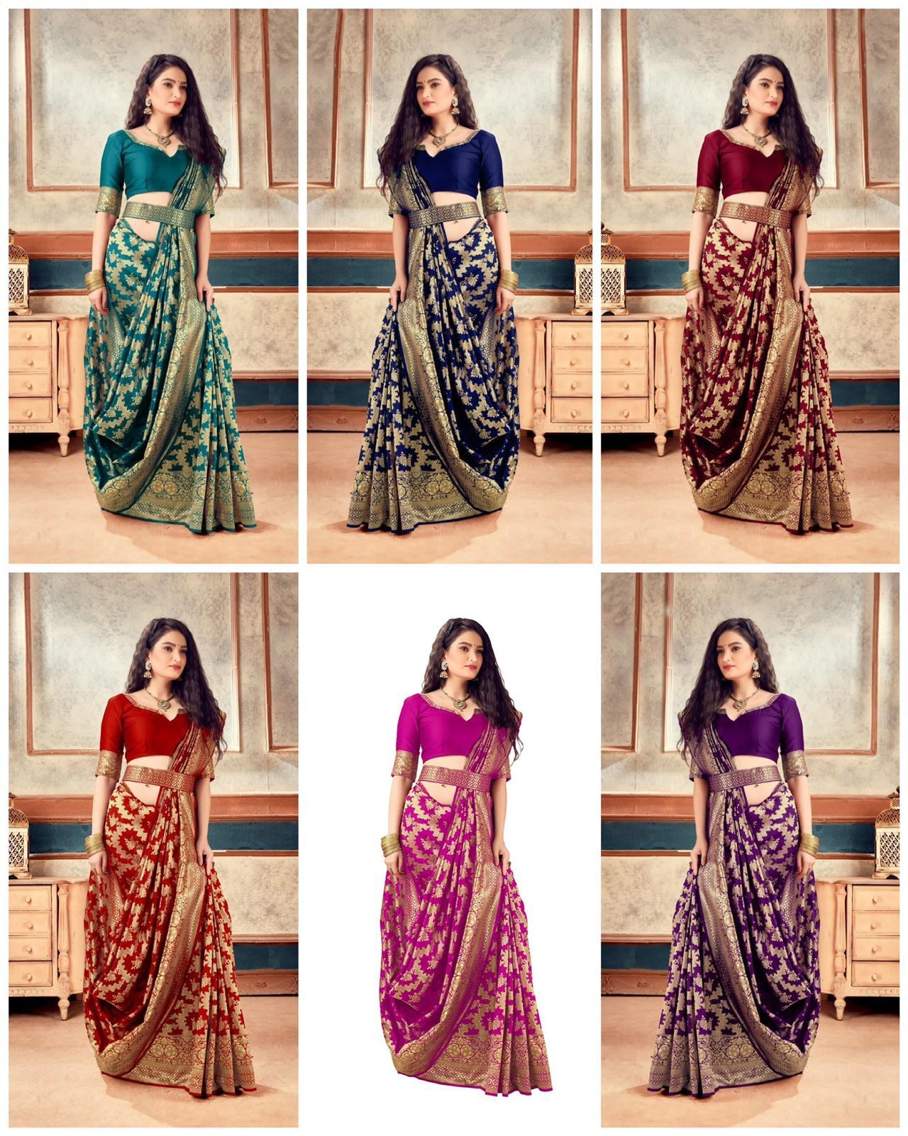 Soft Lichi Silk Saree