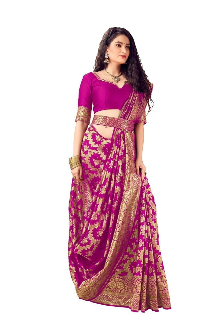 Soft Lichi Silk Saree
