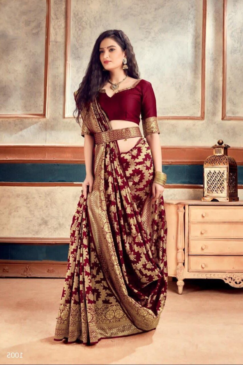 Soft Lichi Silk Saree