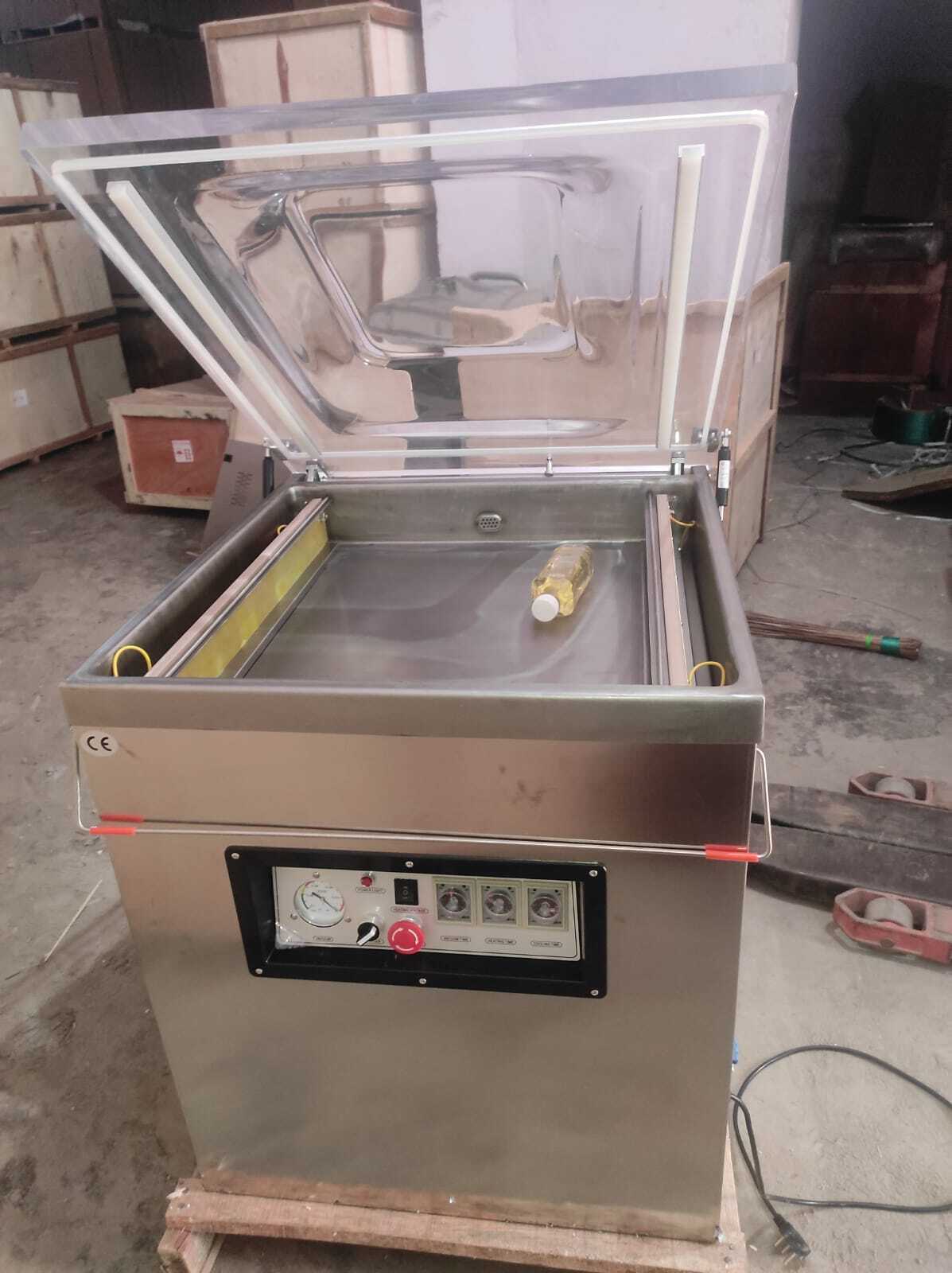 Industrial Vacuum Packaging Machine - Stainless Steel, 540x490x880mm | Semi-automatic, 120kg Capacity, Pneumatic Drive, Rust Proof, Heavy Duty, Durable