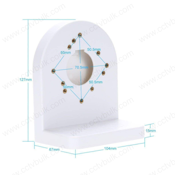 Cctv Camera Dome Stand Plastic Small - 100m Cat6 Cable, 250 Mhz Frequency | White Color, Compatible With Most Indoor Dome Camera Types