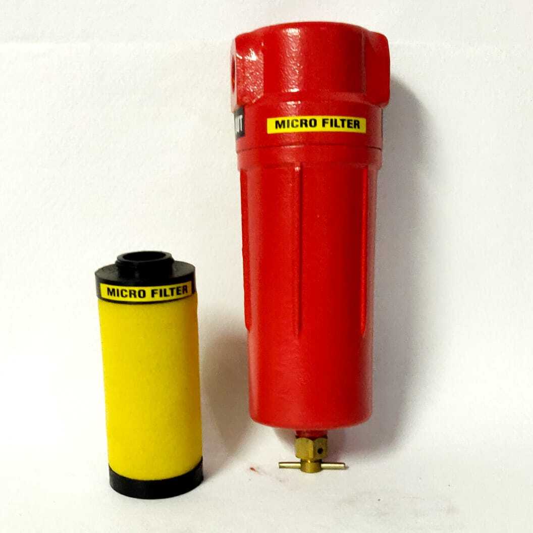 Air Compressor Filter - Casting Material, 8 Inch Height | 1-5 Kg Weight, 12 Working Pressure, 1 Year Warranty, Iso Certified, Simple Installation
