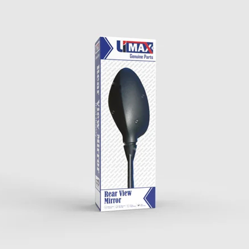 Motorcycle Rear View Mirror - Pp Glass, Various Sizes Available, Coated Black | Compact And Side Mirror Options For Two Wheelers