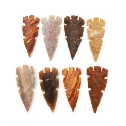 Natural Bulk Agate Gemstone Crystal Arrowheads - Grade: Aaa