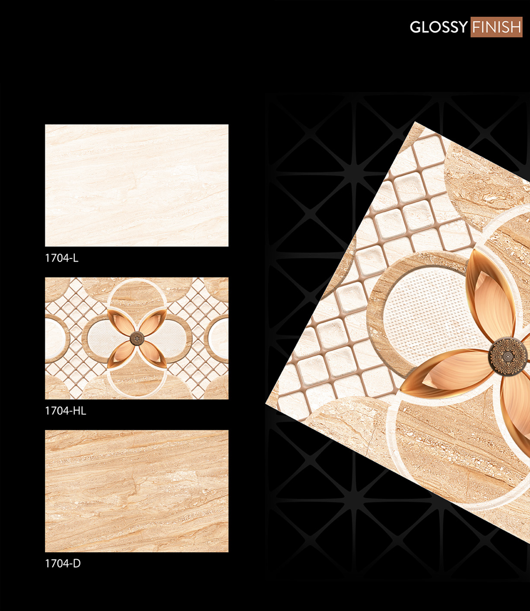 Bathroom Wall Tile - 12x18 Inches, Glossy And Matte Finish | Elevation, Kitchen, Bedroom, All Wall Tile Varieties, 6-piece Packing, 10.8 Kg, 7mm Thickness