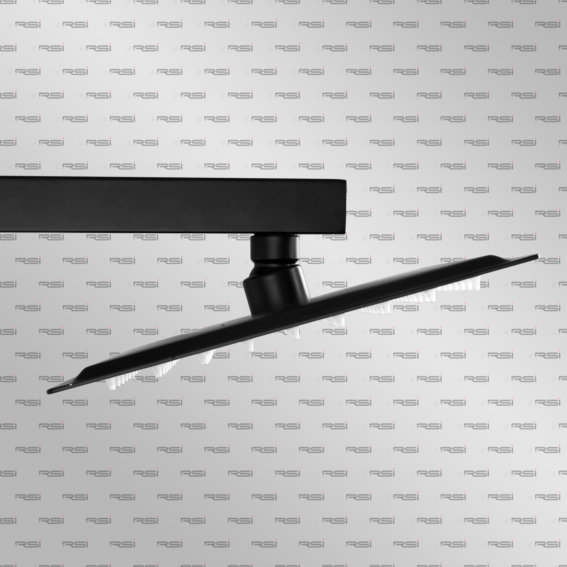 Brass Black Matt Ultraslim Shower 8x8 Square