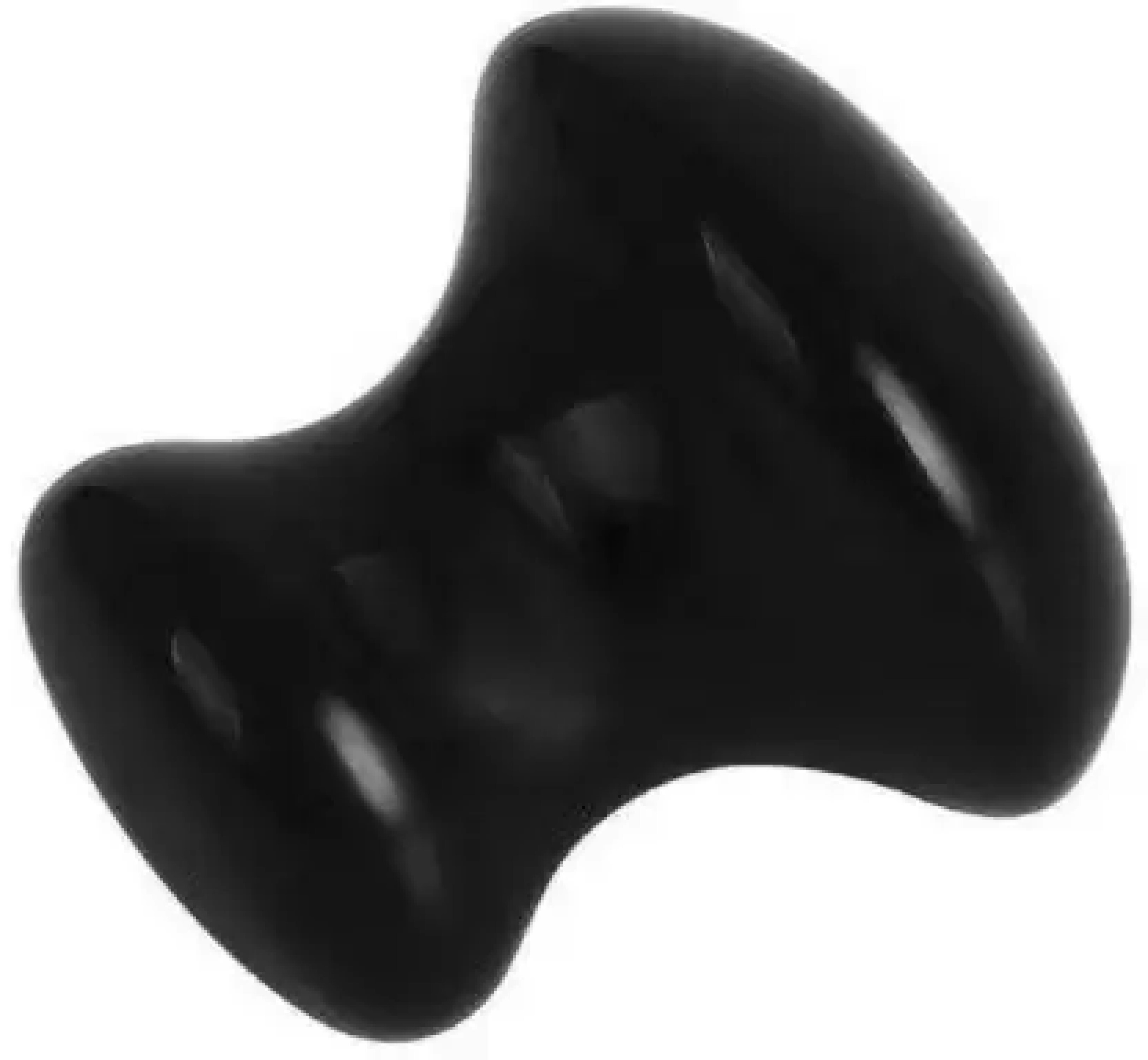 Natural Black Obsidian Gemstone Mushroom Shape Face Massager Gua Sha - Natural Material, 2 Inches Size, Black Color, 100 Grams Weight | Round Brilliant Cut Shape, Suitable For All Skin Types