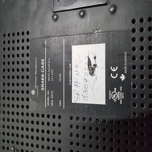 Ge Multilin 469-p1-hi-a20-e-h 469 Motor Protection System Relay