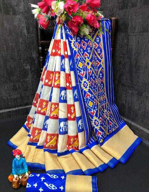 Cotton Saree2 - Cotton, Printed, Running Contrast Blouse | Breathable, Washable, All Season, Ethnic Indian Design With Amazing Border