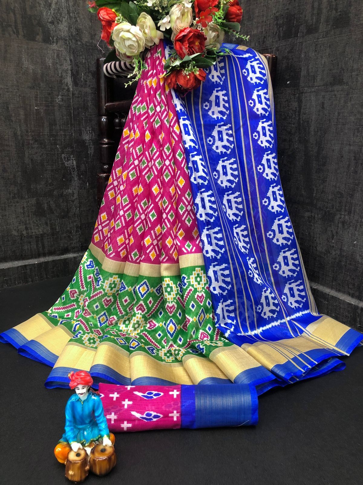 Cotton Saree2 - Cotton, Printed, Running Contrast Blouse | Breathable, Washable, All Season, Ethnic Indian Design With Amazing Border