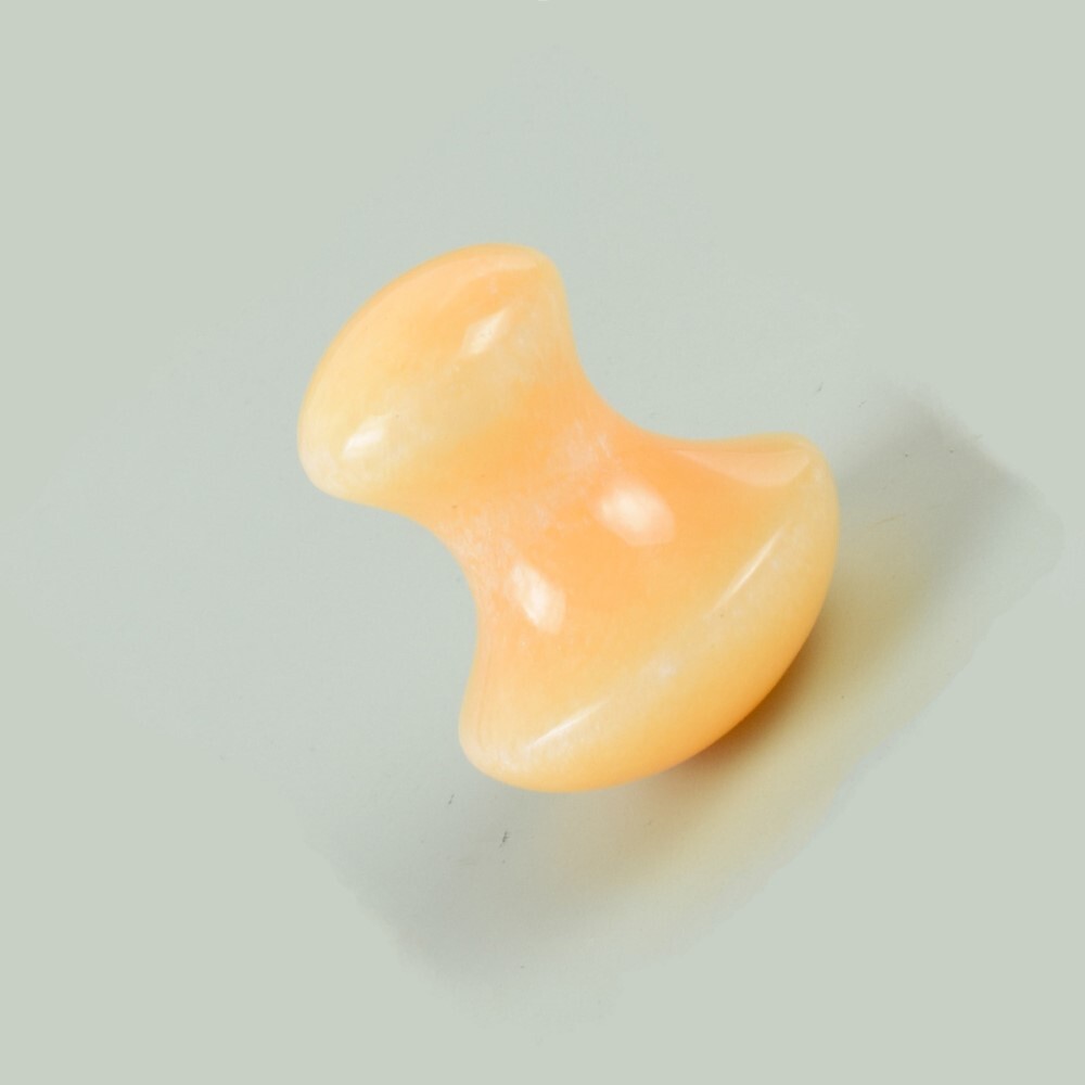 Natural Yellow Aventurine Mushroom Shape Face Massager - 2 Inch, A+ Grade Natural Stone, Weighs 100 Grams