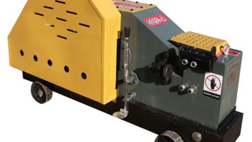Bar Cutting Machine - Metal Construction, 950 x 550 x 650 mm, Yellow and Black | Manual Control, 3 kW Motor Power, Robust Design, Easy to Use