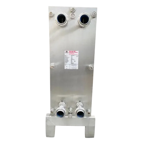 Dairy Milk Chiller Plate Heat Exchanger - 10000 Lph Capacity High-grade Stainless Steel Energy-efficient Silver Design Easy Installation And Maintenance