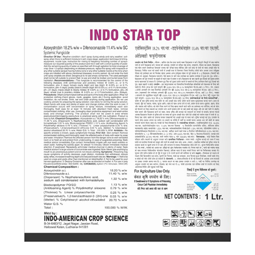 Azoxystrobin + Difenoconazole Sc - Liquid Fungicide, 100% Purity, Controlled Release, All Crop Application