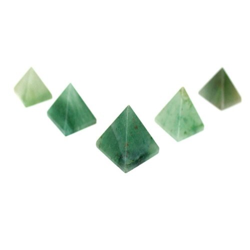 Natural Green Aventurine Gemstone Crystal Pyramid - 2 Inch A+ Grade Natural Stone, Sparkly Green Color, Ideal For Energy Healing And Meditation
