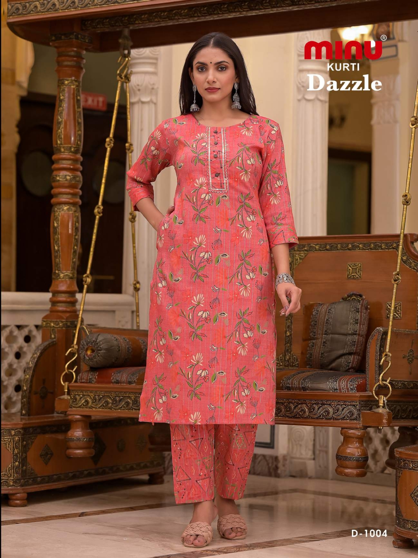 Dazzle Premium Gold Print Gota Work Kurti Decoration Material: Paint