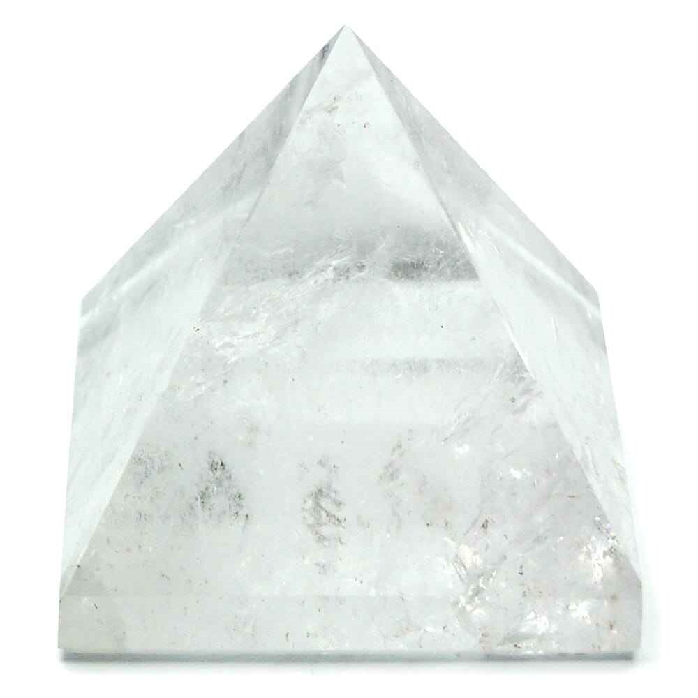 Natural Clear Quartz Gemstone Crystal Pyramid - Grade: A+
