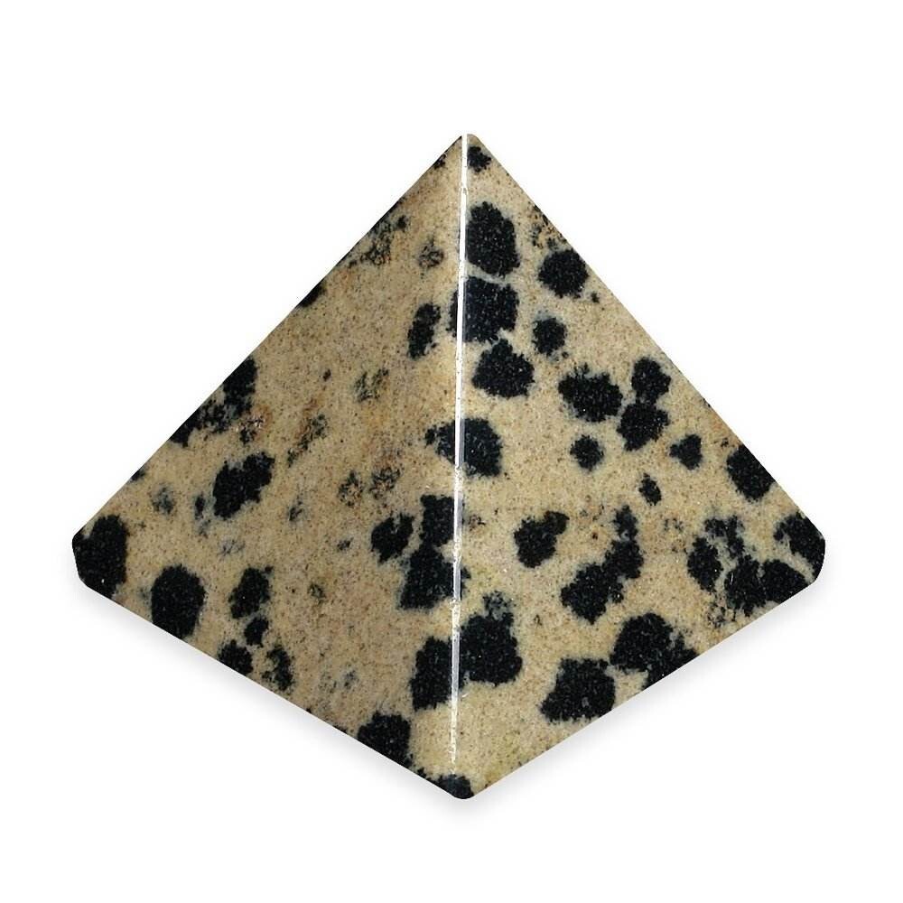 Natural Dalmatian Jasper Gemstone Crystal Pyramid - Grade: A+