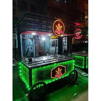 Hand Push Food Cart - Material: Stainless Steel