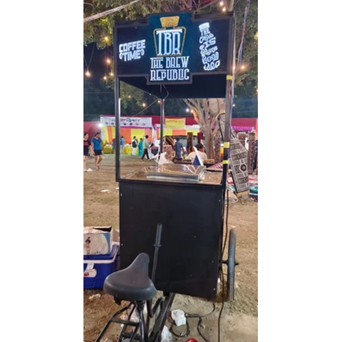 स्टेनलेस स्टील आइसक्रीम कार्ट