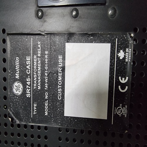 Ge Multilin 745-w2-p1-g1-hi-r-e 745 Transformer Management Relay