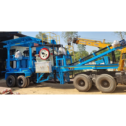 Semi-automatic Mobile Crusher Machine