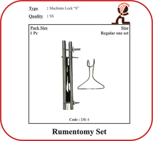 रूमेनोटॉमी सेट मैकिंटो लॉक एस