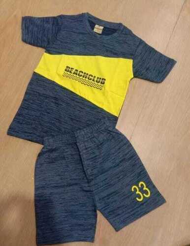 Boys T-shirt And Shorts - Cotton Fabric, Sizes: Xs, S, M, L, Xl, Xxl | O-neck Collar, Short Sleeve Style For Cool Kids