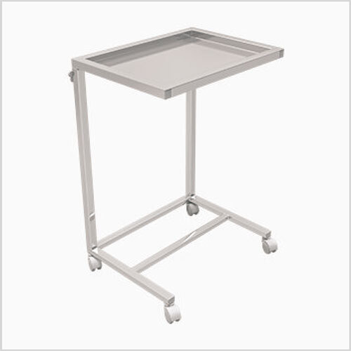 मेयो इंस्ट्रूमेंट ट्रॉली डिज़ाइन: रेल के साथ