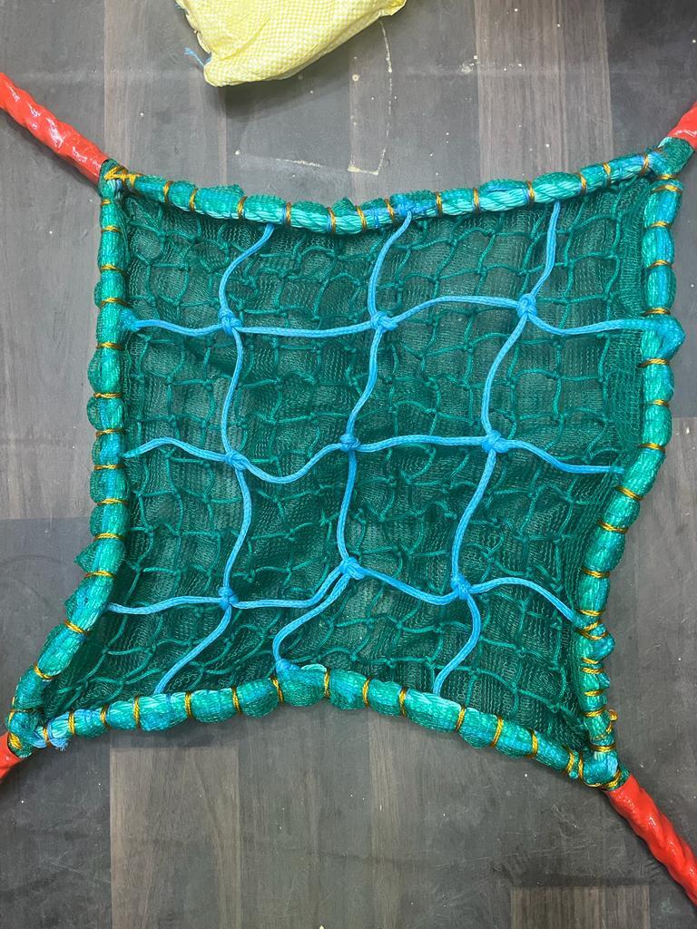 Safety Nets - Nylon Mesh 10x5 Feet | Square Hole 2 Inch, Isi Certified, Knotted Type, 1-year Warranty