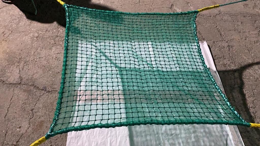 Safety Nets - Nylon Mesh 10x5 Feet | Square Hole 2 Inch, Isi Certified, Knotted Type, 1-year Warranty