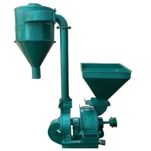 Coriander Grinding Machine - Stainless Steel, 12 Inch Size, Green Color | High Efficiency, Eco-Friendly, Semi-Automatic Operation, 5 HP Power