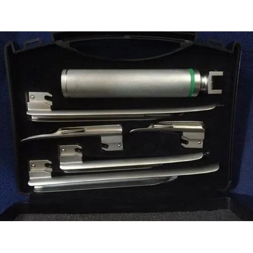 Gray Fiber Optic Laryngoscope