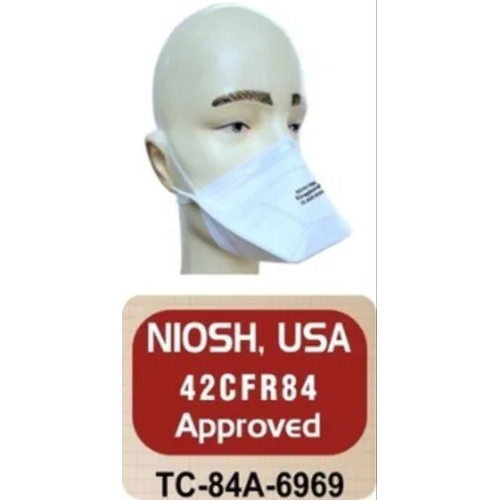 N95 Particulate Respirator - High-efficiency Filter Material, Oval Shape, White Color | Sterilized For Enhanced Safety And Comfort