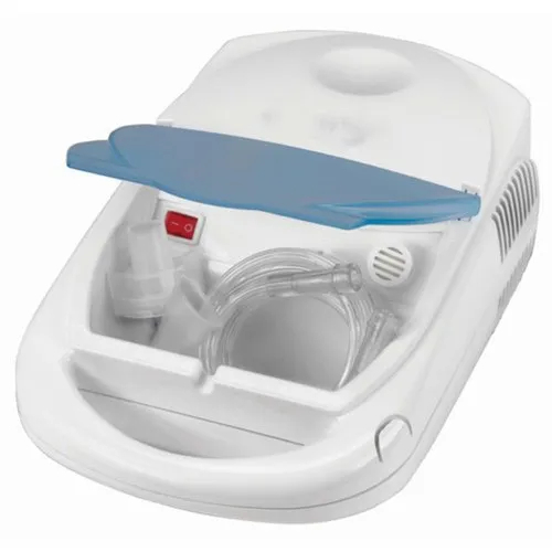 Compressor Nebulizer Machine - Plastic Material, Compact Design, White Color, Efficient For Respiratory Conditions