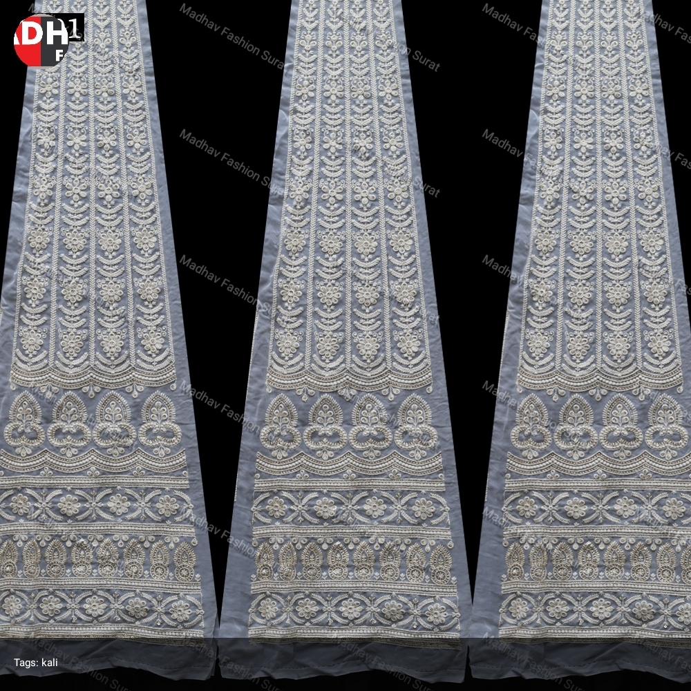 Sequine Embroidery - Color: White