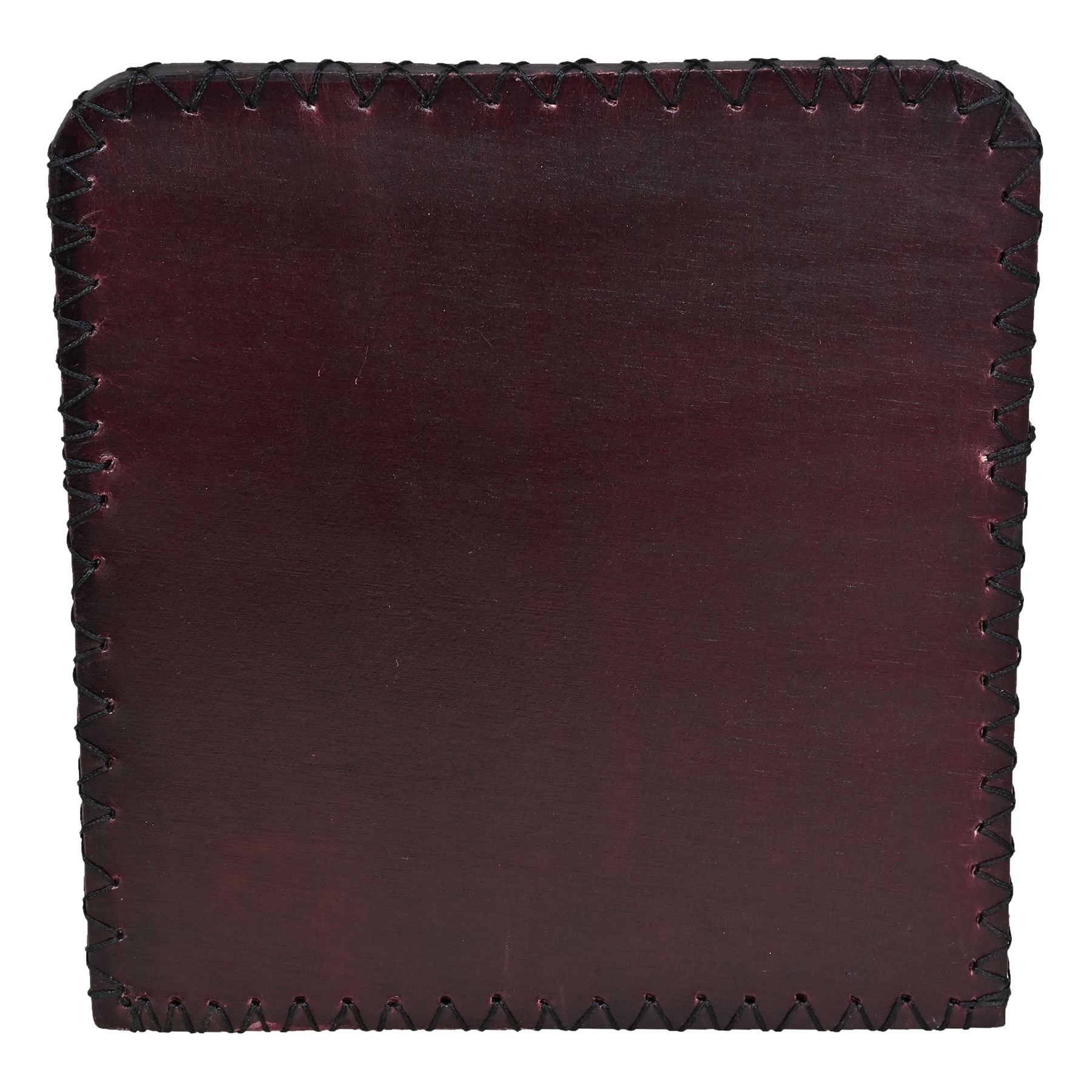Birdhouse - 16.5x16x2.6 Cm | Leather, Vegan Leather, Synthetic Leather, Handcrafted Design, Bordo Brown Finish, Perfect For Small Birds