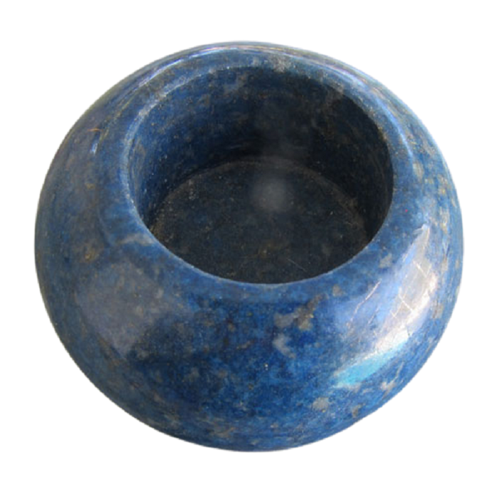 Natural Lapis Lazuli Gemstone Candle Holder Stand Irregular Shape - Grade: A+