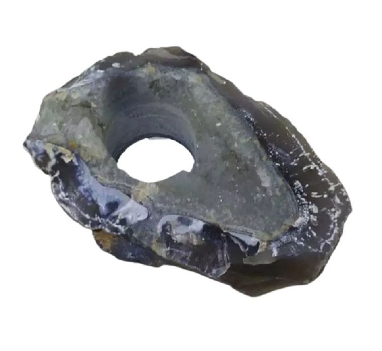 Natural Onyx Gemstone Candle Holder Stand Irregular Shape - Grade: A+