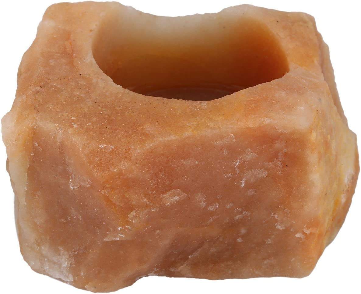 Natural Red Aventurine Gemstone Candle Holder Stand Irregular Shape - Grade: A+