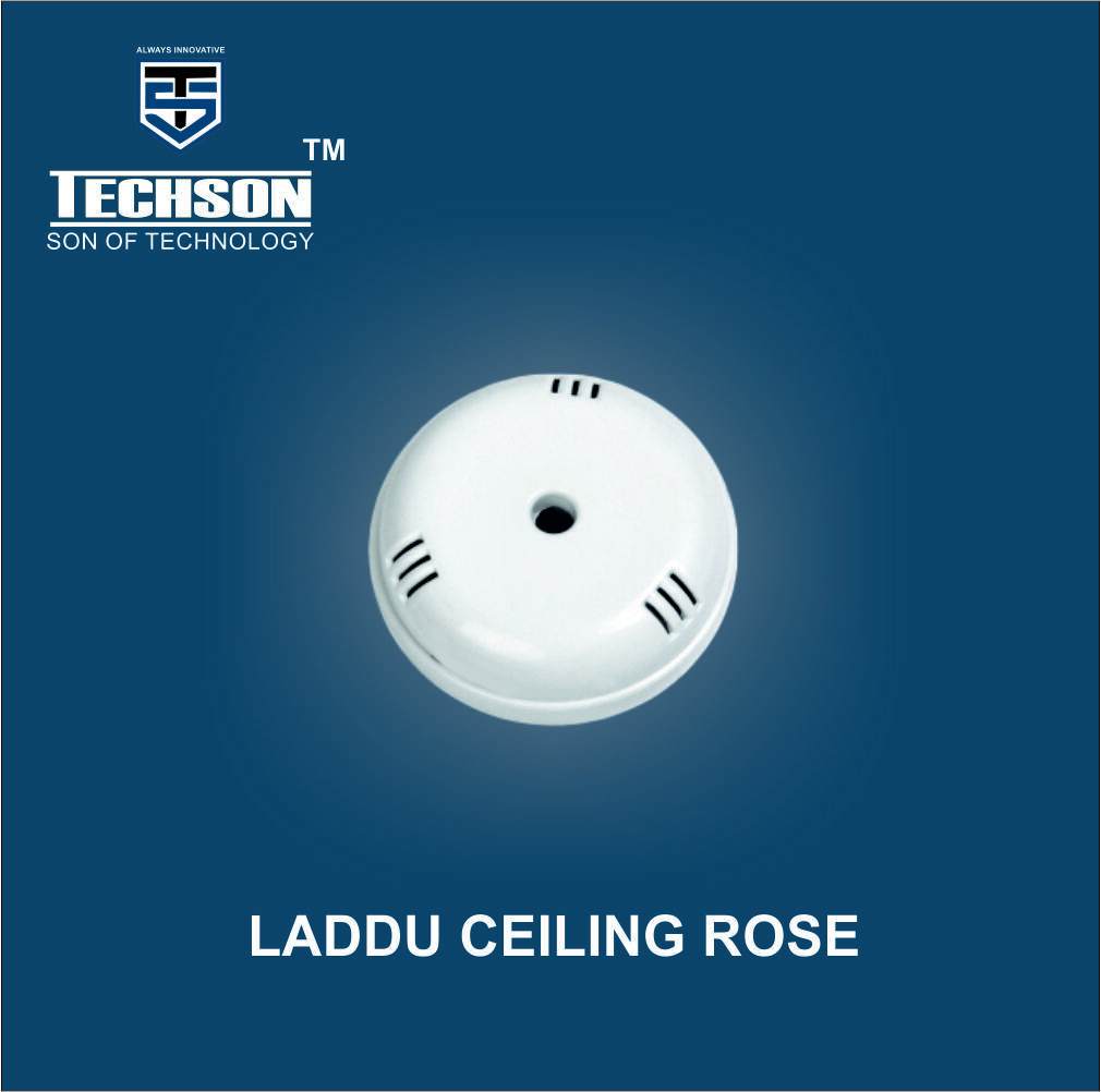 Ceiling Rose - Polycarbonate, 63.5mm Diameter, White | 6amp 240v, Ip54 Protection Level, 2 Poles, Perfect For Indoor And Outdoor Use