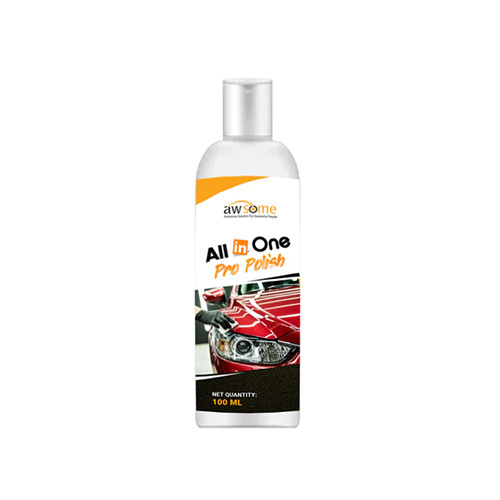 All In One Pro Polish - 100ml Liquid | Silicon Free, Water-based, Superior Gloss Finish, Ideal For Cars And Bikes