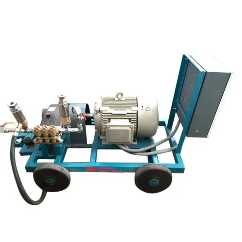 Tube Cleaning Hydro Jetting Pump - Color: Blue And Grey